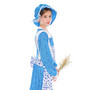 Spooktacular Creations Pioneer Girl Costume Dress & Bonnet Girls M 8-10 Years