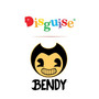Disguise Bendy Alice Angel Classic Costume Dress, Headpiece & Gloves Only Adult Jr 7-9