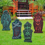 Joyin Halloween Tombstone Styro Decor 5PK w/Metal Stake/Stand 8.5"x1.4"x17"H