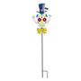 Evergreen Glow In The Dark Garden Stake Male Skull w/Hat, Metal 9.5"x39.5"H