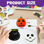 Joyin Halloween Wood Magnet Craft Kit 12Pc Magnets w/Paint, Bushes & Glitter