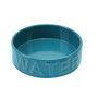 Park Life Designs Ceramic Classic Pet Water Bowl, Azure Blue, Medium