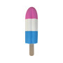 FouFit Dessert Chew Squeak Dog Toy Pink, White & Blue Popsicle