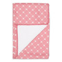 Bone Dry Microfiber Pet Drying Towel, Trellis Paw Print, Rose, 41x23.5"