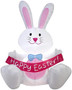 Gemmy 3.5ft Outdoor Inflatable White Easter Bunny w/Bowtie