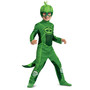 Disguise PJ Masks Gekko Megasuit Classic Jumpsuit, Tail & Mask Toddler M (3T-4T)