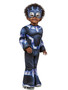 Rubies MARVEL Deluxe Toddler Black Panther Costume, 2T-3T