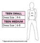 Rubie's DC Comics Supergirl Rhinestone Tank Dress w/ Cape, Teen Small