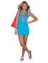 Rubie's DC Comics Supergirl Rhinestone Tank Dress w/ Cape, Teen Small