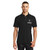 birth.golf.death. Accelerator Golf Polo - Black/Black - Victor's Skull on Tee