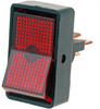 Dorman 85945 Rocker Switch - Red Glow Rectangular Style - Jumbo Universal Fit