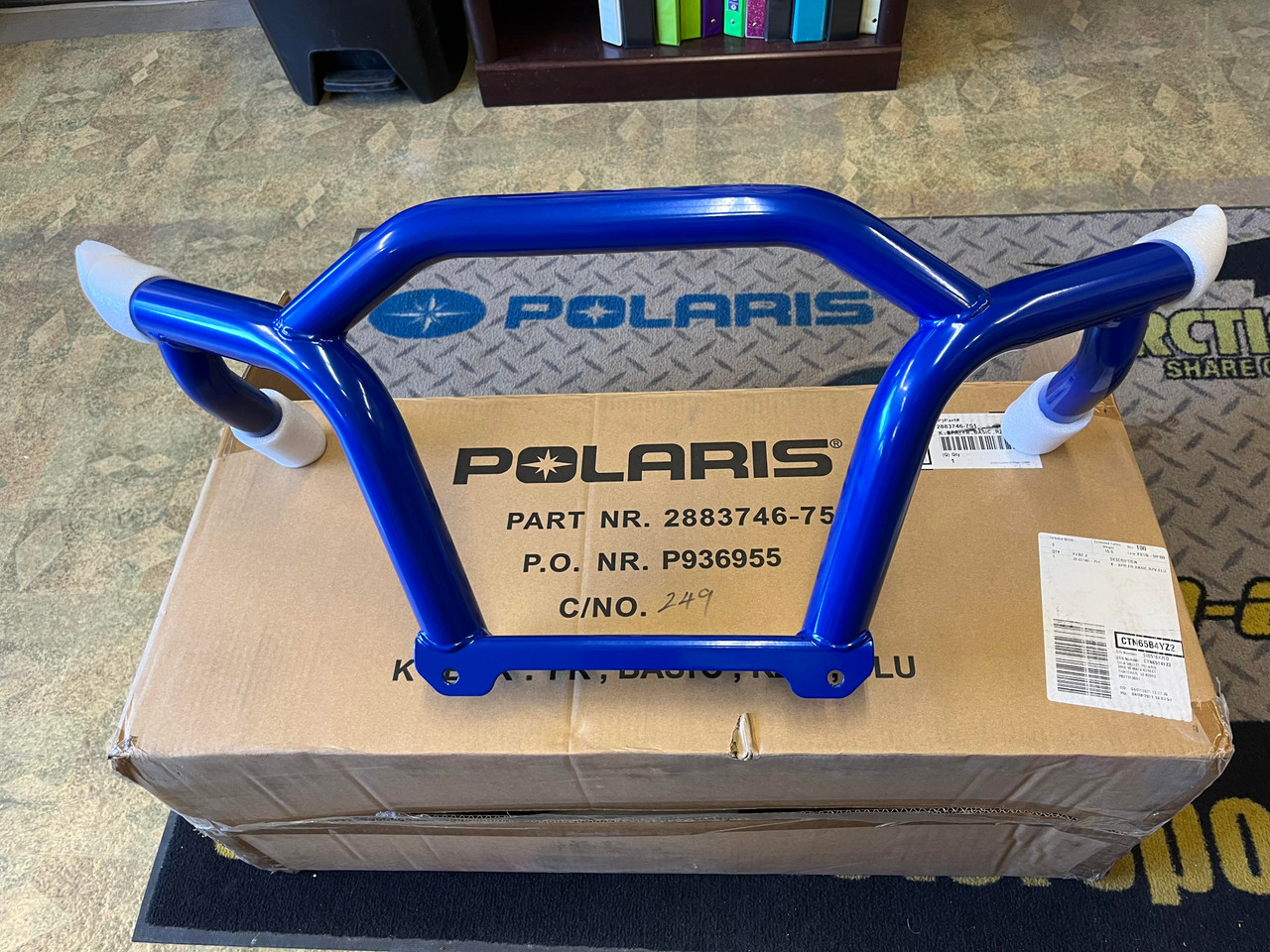 Polaris Front Bumper Blue part # 2883746-751
