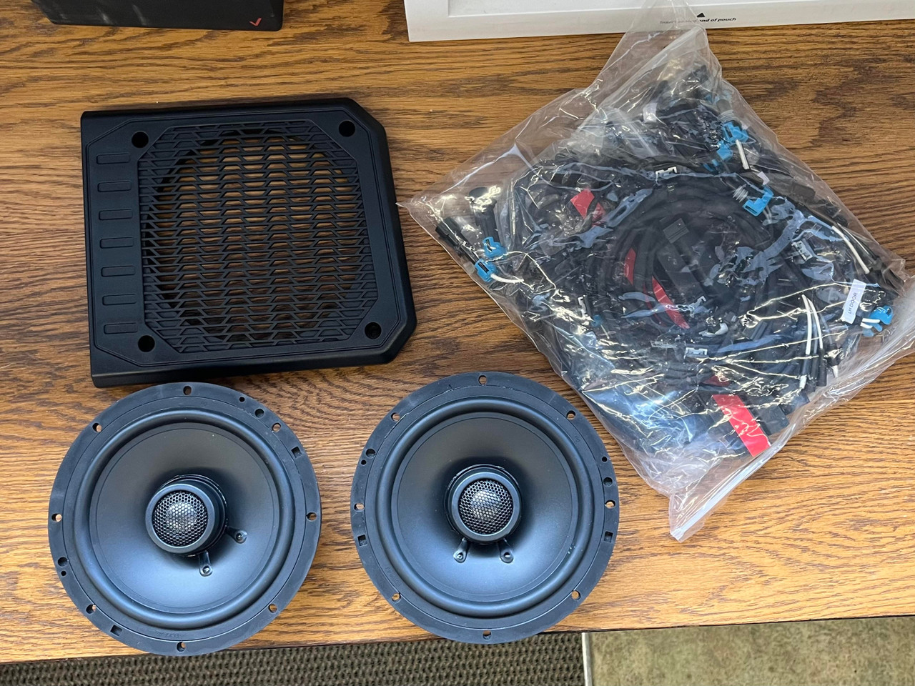 6.5 inch Door Speakers for Polaris Ranger ( missing right door grill cover) see photo
