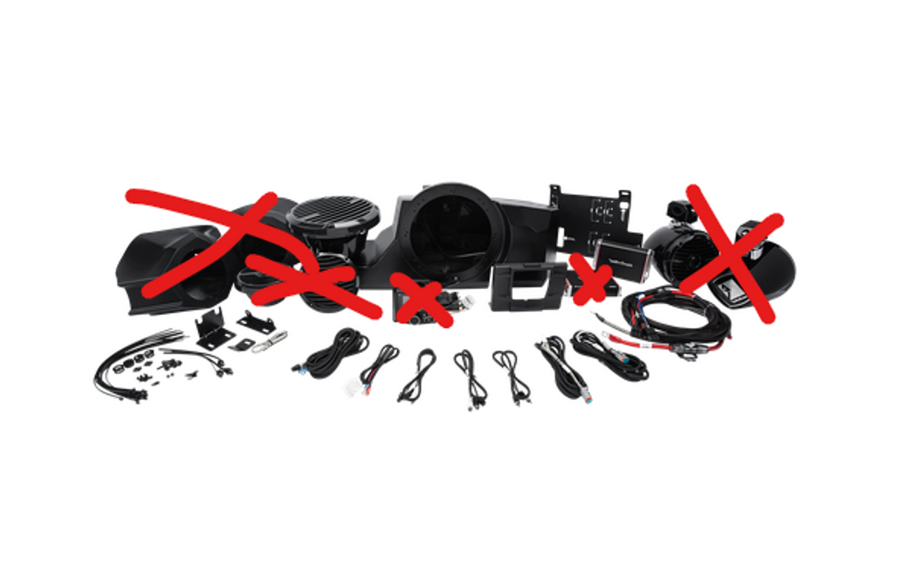 Rockford Fosgate RZR-Stage 4 audio (PARTIAL KIT)