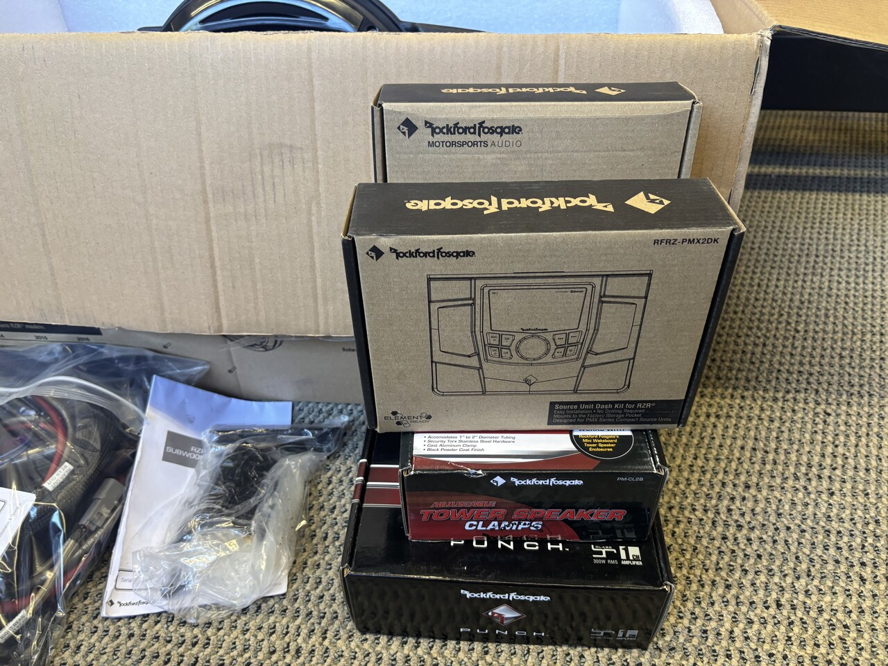 Rockford Fosgate RZR-Stage 4 audio (PARTIAL KIT)