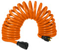 Flexy® Coiled Extension Cord Extends 10 in. to 20 ft. - 14 Gauge - 15 Amps