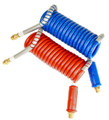 Alaskan Stallion™ Combo Red/Blue Power Air Lines Coiled Air Brake Components. Available in 15 and 20 Feet.