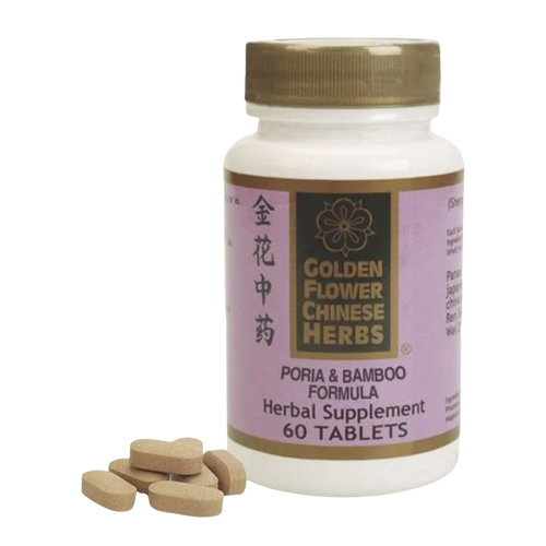 Poria and  Bamboo (60 Tabs) - Golden Flower Chinese Herbs