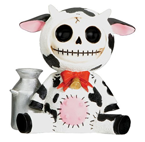 Furrybones Moo Moo Skeleton in Dairy Cow Costume