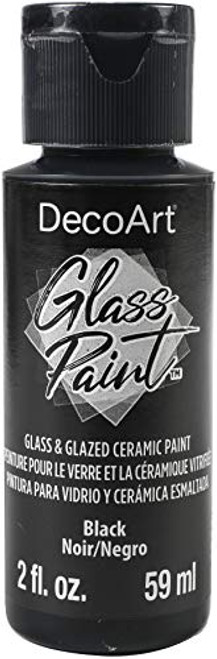 Deco Art Glass Paint Black 2oz