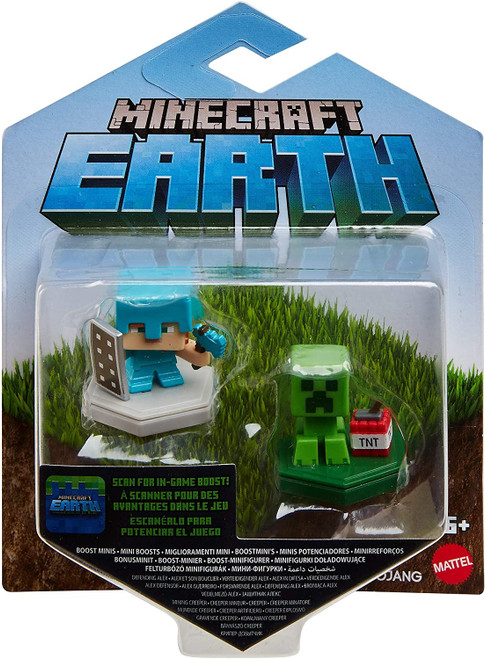 Minecraft Earth Alex & Mining Creeper Mini Figures
