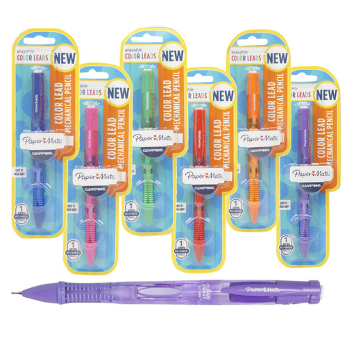 Assorted 0.7mm Clear point Color Leads Mechanical Pencil
