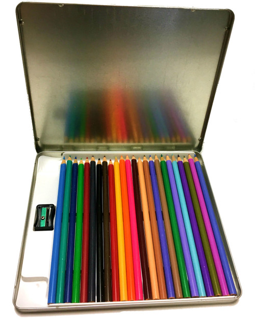 Creative Colors Colored Pencils in Tin
