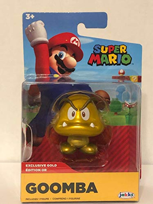 Super Mario Jakks Pacific World of Nintendo Gold Goomba 2.5" Exclusive