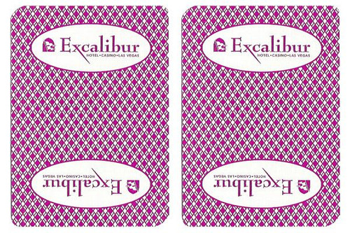 Single Deck Used in Casino Playing Cards - Excalibur