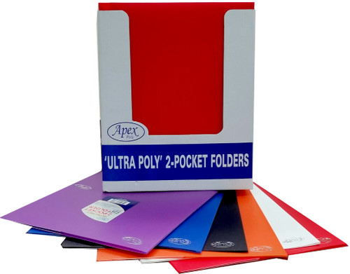 "Ultra" Poly 2-pocket folders