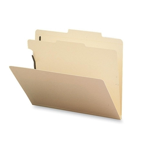 Sparco Products Classification Folder, 1 Divider, Letter, 10/BX, Manila