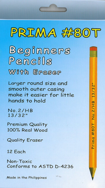 Prima Beginners Pencils with Erasers