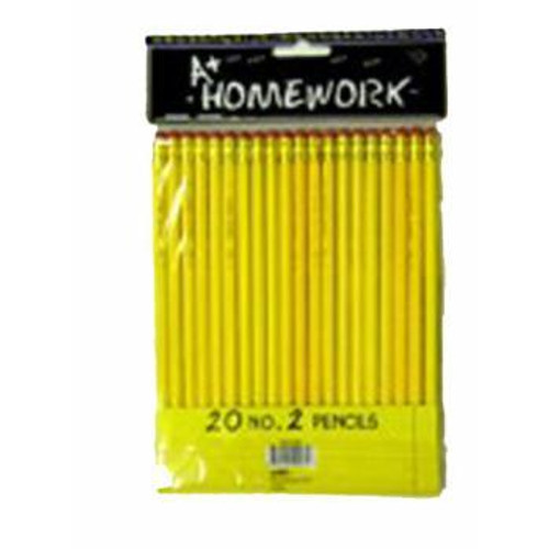 Pencils - 20 pack - No.2 lead