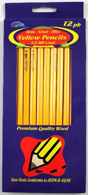 Yellow Pencils #2 HB Lead