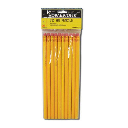 Pencils - HB Lead - 10 Count