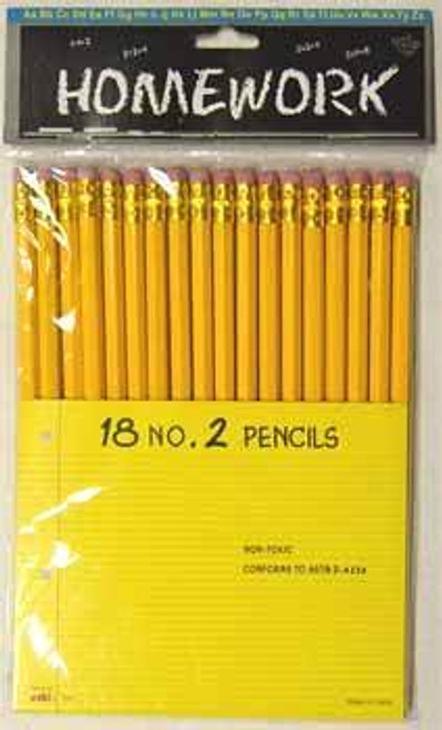 Pencils - 18 Pack - No.2 Lead