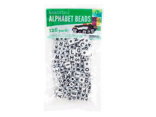 Assorted Alphabet Cube Beads - Case of 48
