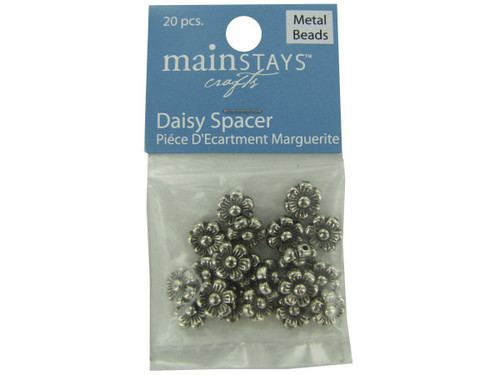 Daisy spacer beads pack of 20 - Case of 25