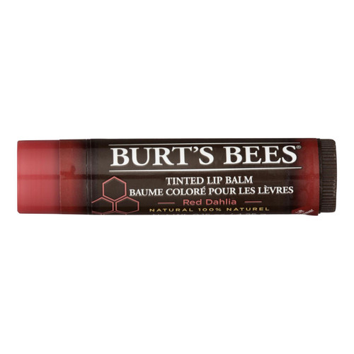Burts Bees - Lip Balm - Tint - Red Dahlia - Case of 2 - .15 oz