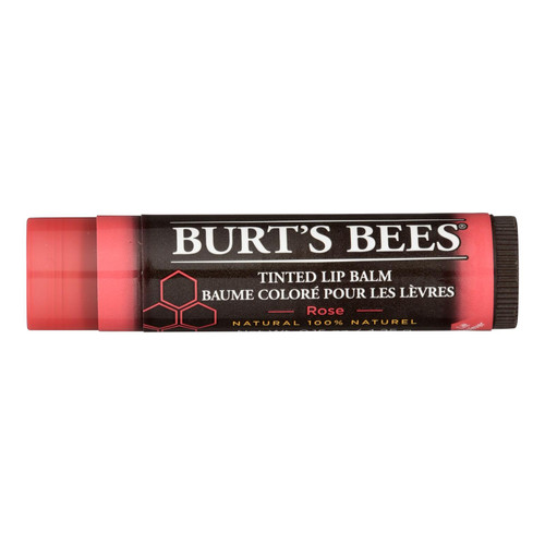 Burts Bees - Lip Balm - Tint - Rose - Case of 2 - .15 oz