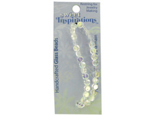 Handcrafted Clear Glass Beads - Case of 120