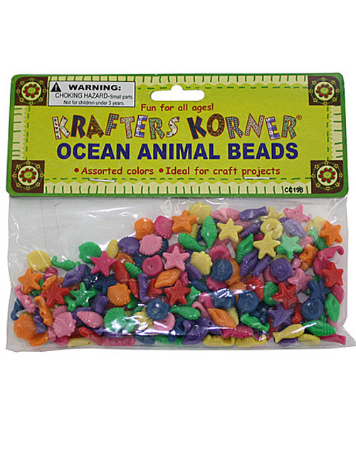 Ocean Themed Crafting Beads - Case of 96