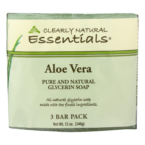 Clearly Natural Bar Soap - Aloe Vera - 3 Pack - 4 oz