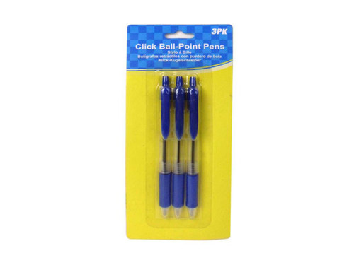 Ballpoint pens pack of 3 - Case of 96