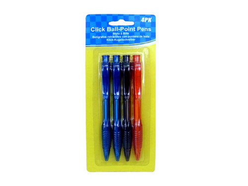 Ballpoint pens pack of 4 - Case of 48