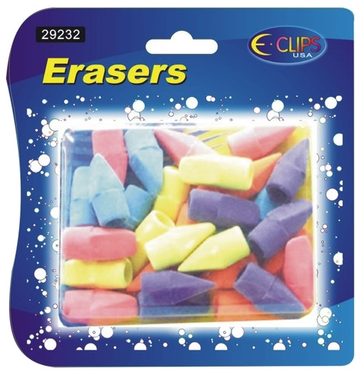 Pencil Cap Erasers - 30 count