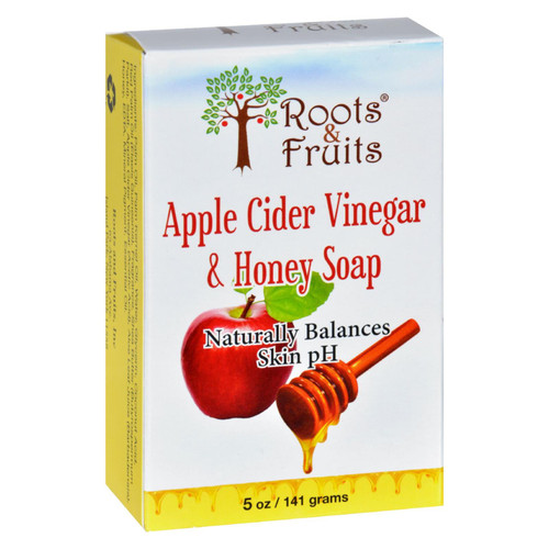 Roots and Fruits Bar Soap - Apple Cider Vinegar and Honey - 5 oz