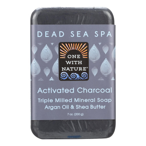 One With Nature Bar Soap - Charcoal - Case of 6 - 7 oz.