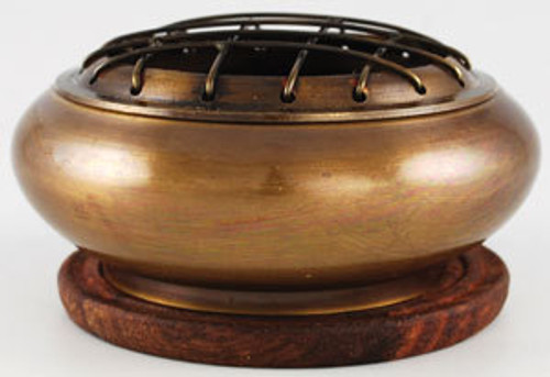 Brass Screen Incense Burner With Coaster