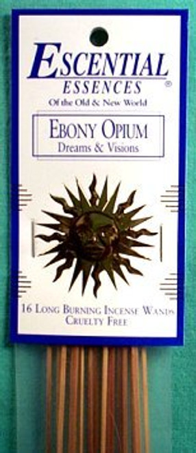 Ebony Opium Escential Essences Incense Sticks 16 Pack
